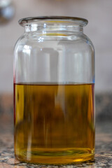 Home made cannabis oil. Some countries allow patients to make their own cannabis medicine. CBD oil is the most popular form of extraction of cannabinoids.