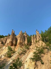 Scenic landscape with the unique rock formations of Devil City