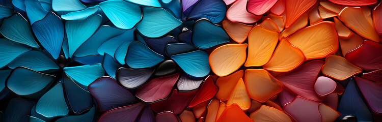 Petals Unveiled: Hyperdetail Floral Abstract Mosaic Creation