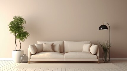 Fototapeta na wymiar The modern living room interior with Copy Space. 