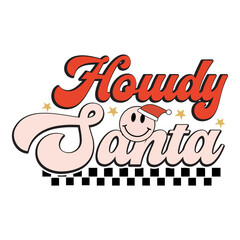 Christmas Howdy Santa Svg