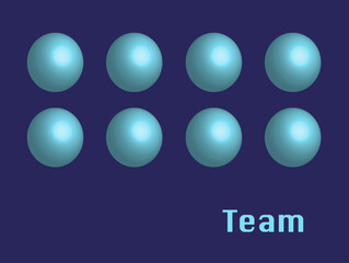 Team, abstract Illustration
