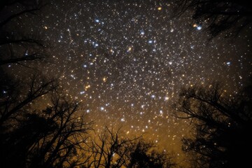 Fototapeta na wymiar Heroic constellation shines in majestic cosmic narrative., generative IA