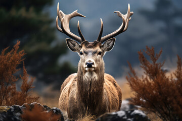 Deer in the wild,  wildlife photography