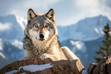 Wolf, editorial magazine cover, wildlife photography