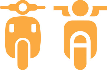 scooty silhouette vector art illustration. Stylish Scooty Bike Vector design. scooter on white background. scooty bike vector silhouette