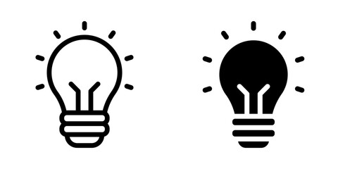 Bulb icon. idea sign for mobile concept and web design. vector illustration