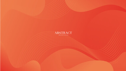 Abstract background with waves, Orange color