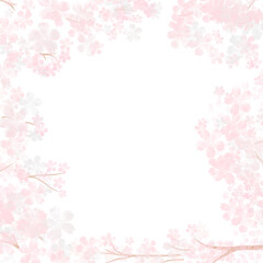 Pastel watercolor cherry blossoms frame wallpapers are suitable for those who want an artistic background.