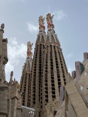 very beautiful cathedral in Barcelona Sagrada Familia