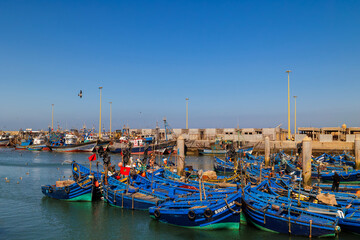 Fototapeta na wymiar Essaouira fishing port, Morocco.