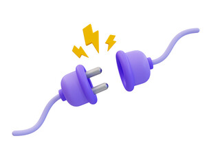 3d minimal global warming concept. green energy. power plug and power outlet. 3d illustration. © peerapong