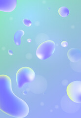 background with bubbles, Blue color