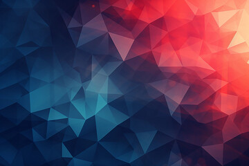 Obraz premium Futuristic Mosaic: Geometric Triangle Abstraction in Colorful Illustration. AI