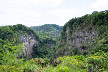 Fototapeta na wymiar Beautiful mountain landscape in Hualien Taroko of Taiwan