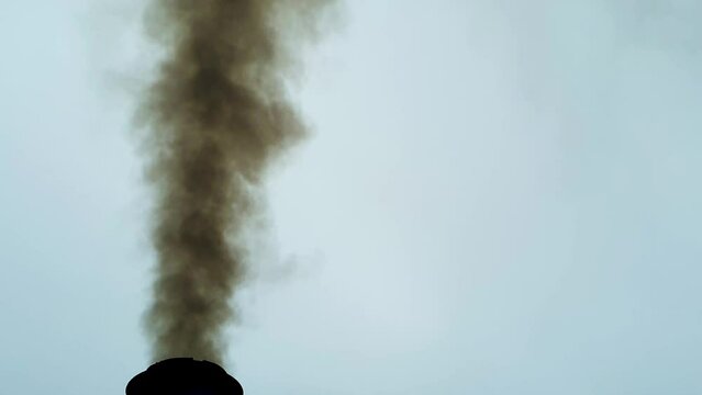 black smoke coming out of chimney effecting climate change