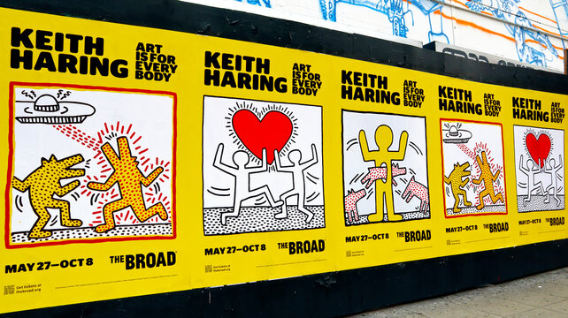 Los Angeles, California: KEITH HARING Posters to presents the first-ever The Broad Museum exhibition in Los Angeles of Keith Haring&rsquo;s from May 27 to October 8, 2023