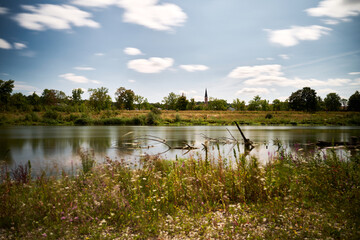 Isarstrand bei Dingolfing, Niederbayern, Deutschland