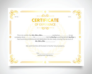 Free vector flat certificate template