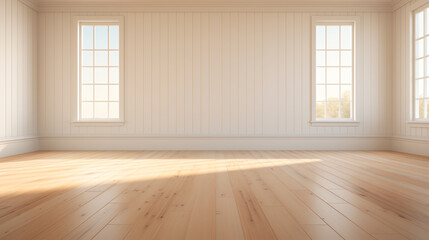 empty room with wooden floor
