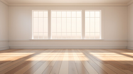 empty room with wooden floor