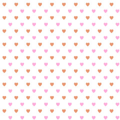 Seamless pattern with heart shape.  Valentine's, Mother's day, birthday card, wallpaper or gift wrap design.