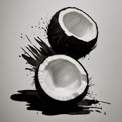 Coconut painting