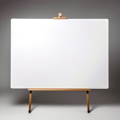 Obraz premium an empty easel with a blank canvas