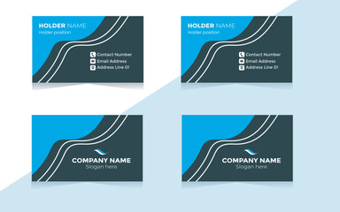 Best digital design modern simple vector minimal creative illustration personal information office visiting card template  