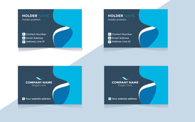 Best digital design modern simple vector minimal creative illustration personal information office visiting card template  