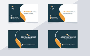 Best digital design modern simple vector minimal creative illustration personal information office visiting card template  