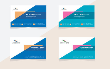 Best digital design modern simple vector minimal creative illustration personal information office visiting card template  