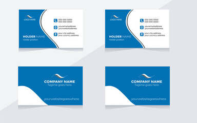 Best digital design modern simple vector minimal creative illustration personal information office visiting card template  