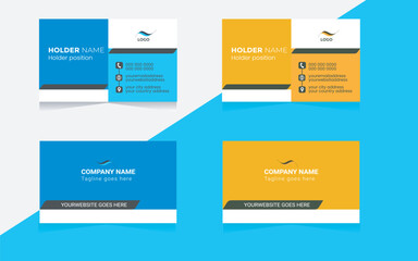 Best digital design modern simple vector minimal creative illustration personal information office visiting card template  