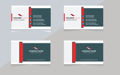 Best digital design modern simple vector minimal creative illustration personal information office visiting card template  