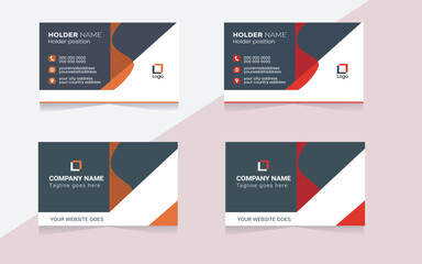 Best digital design modern simple vector minimal creative illustration personal information office visiting card template  