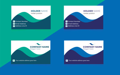 Best digital design modern simple vector minimal creative illustration personal information office visiting card template  