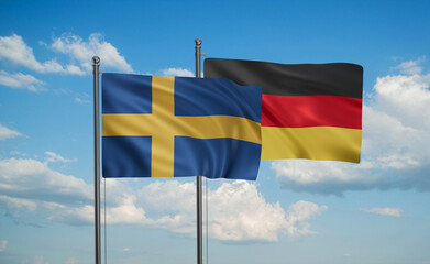 Germany and Sweden flag