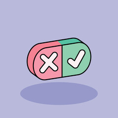 Choices Free vector cartoon icon illustration. customer experience icon concept isolated . flat cartoon style