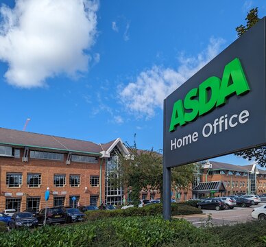 Leeds Yorkshire UK 08 15 2023 Asda home office. The head office of Asda and its headquarters in the UK