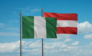 Austria and Nigeria flag