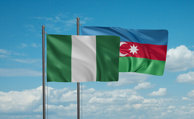Azerbaijan and Nigeria flag