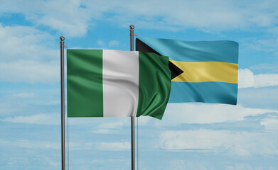 Bahamas and Nigeria flag