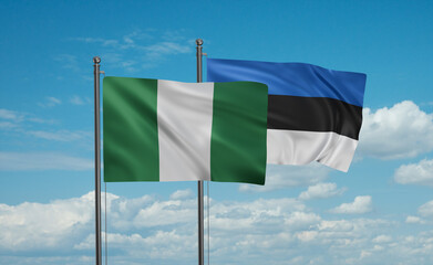 Estonia and Nigeria flag