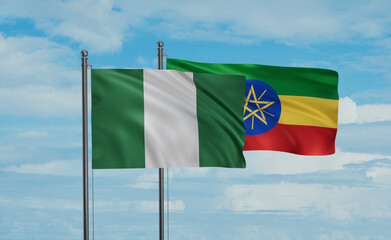 Ethiopia and Nigeria flag
