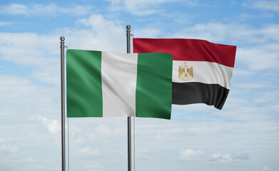 Egypt and Nigeria flag