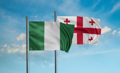 Georgia and Nigeria flag