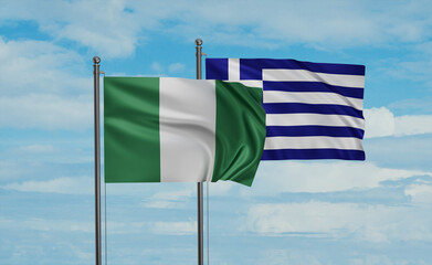 Greece and Nigeria flag