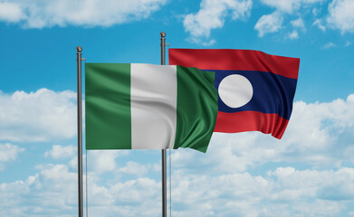 Laos and Nigeria flag