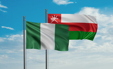 Oman and Nigeria flag